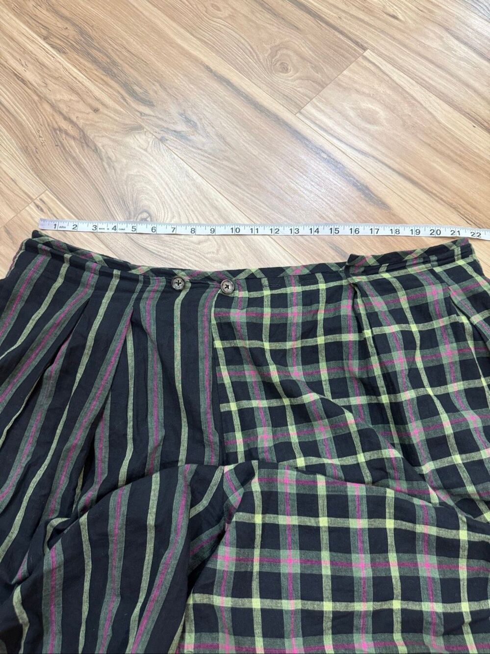 Rujuta Sheth Frida Pants- Strike Chex Bazaar boho lagenlook sz XL - Picture 6 of 12
